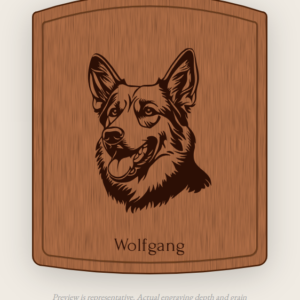 CGH Custom Hardwood Dog Portrait