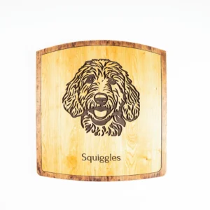 CGH Custom Hardwood Dog Portrait