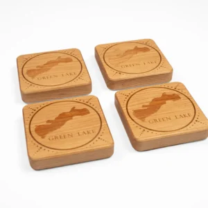 CGH Hardwood Coaster Set