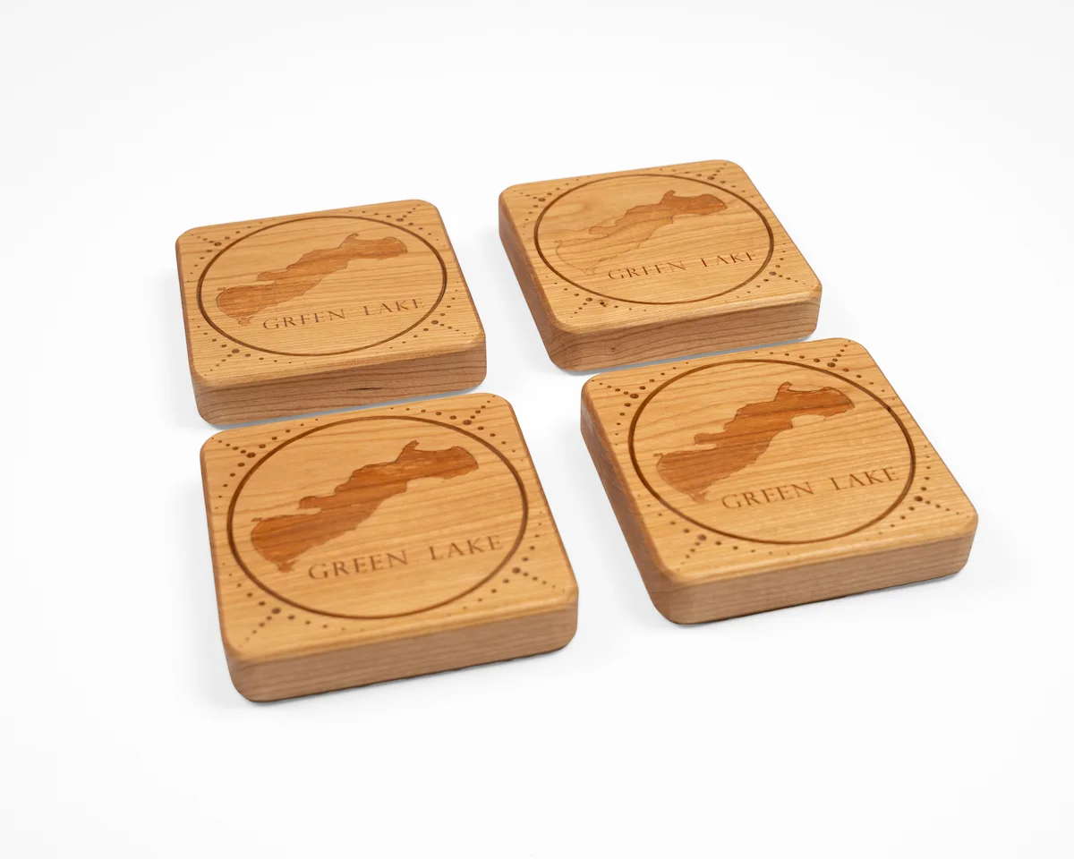 CGH Hardwood Coaster Set