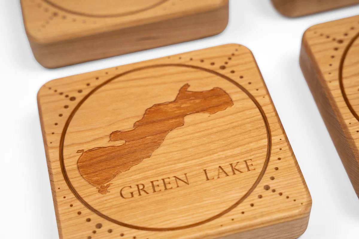 CGH Hardwood Coaster Set - Image 4