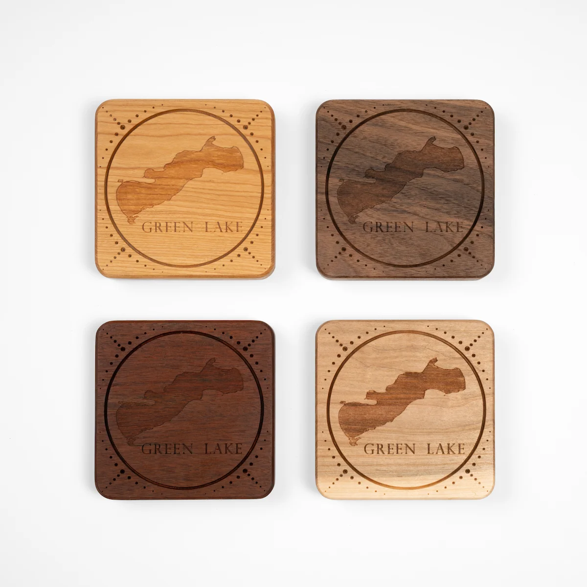 CGH Hardwood Coaster Set - Image 3